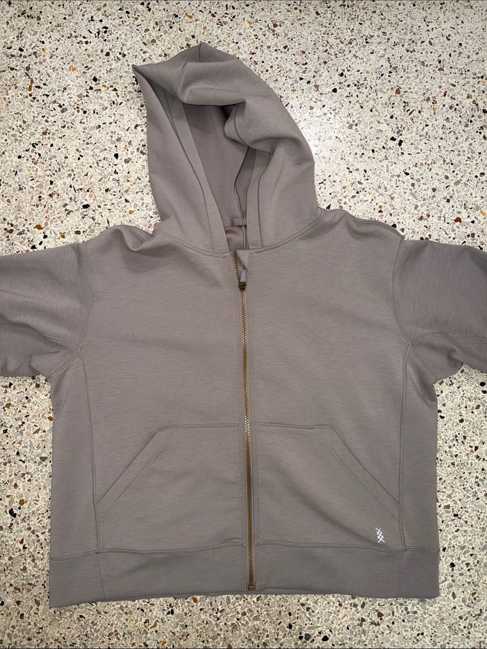 Rhone dreamglow dream glow front zip hoodie jacket medium m gray
